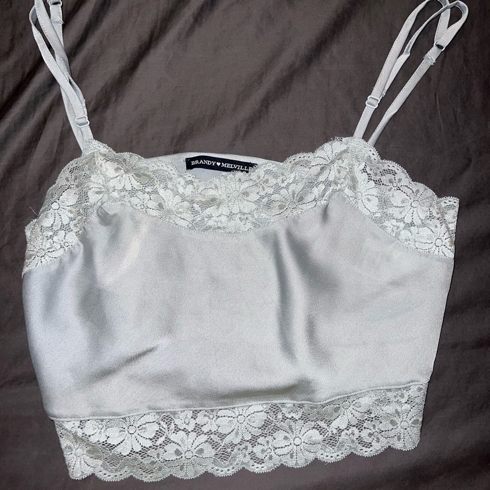 Brandy Melville lace crop top